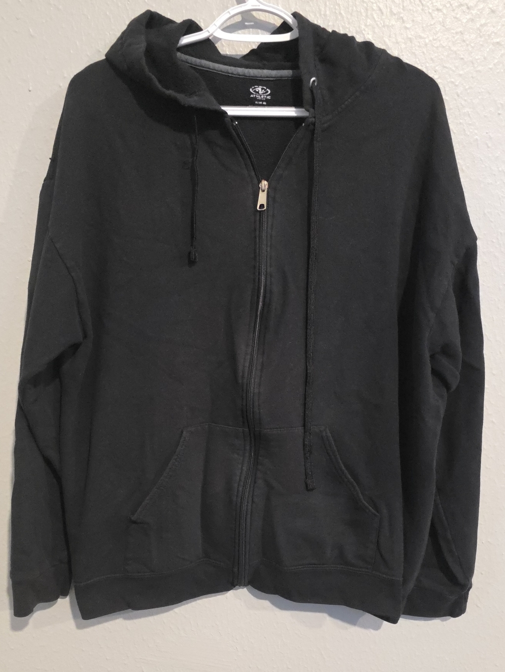 Athletic Works Black Full-Zip Hoodie